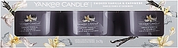 Zestaw - Yankee Candle Smoked Vanilla & Cashmere (candle/3x37g) — Zdjęcie N1