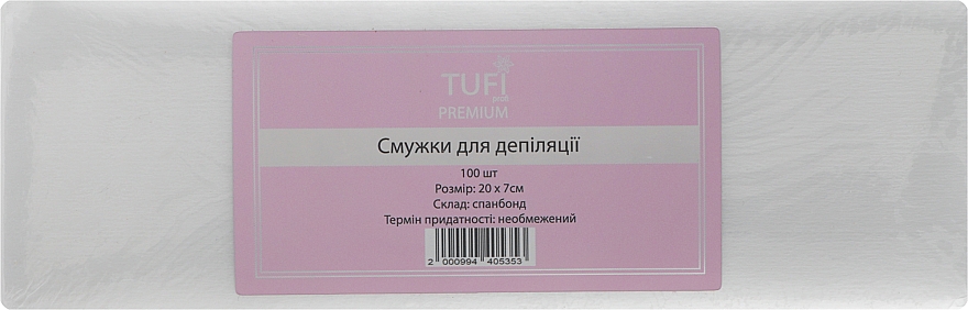 Paski do depilacji, 100 szt. - Tufi Profi Premium — Zdjęcie N1