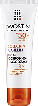 Krem ochronny SPF 50+ do skóry naczynkowej i nadreaktywnej - Iwostin Solecrin Capillin Cream SPF 50 — Zdjęcie N1