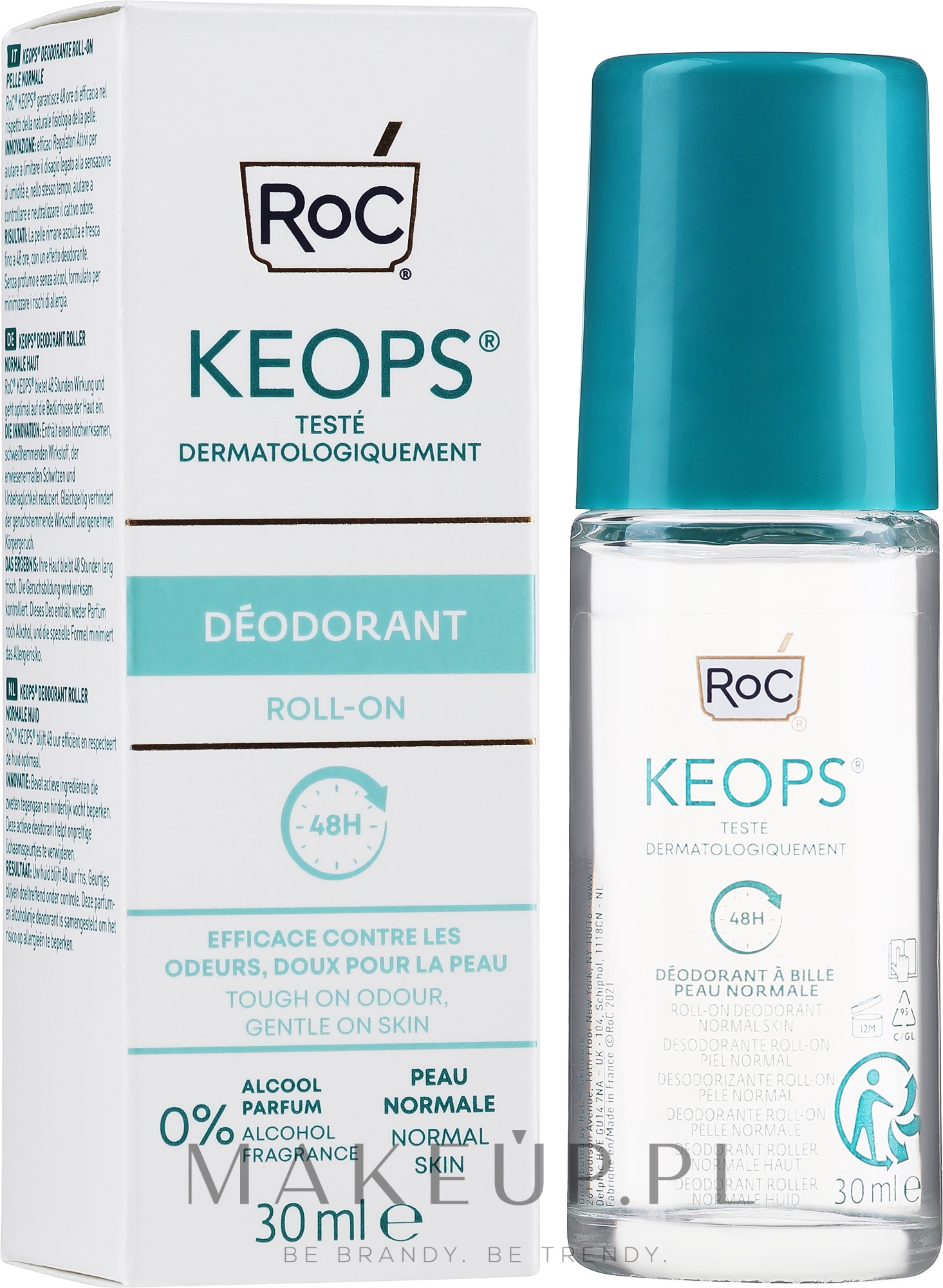 Dezodorant w kulce - Roc Keops Deo Roll-On Normal Skin — Zdjęcie 30 ml