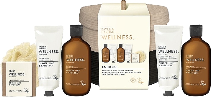 Zestaw, 7 produktów - Baylis & Harding Wellness Luxury Bathing Basket Gift Set — Zdjęcie N1