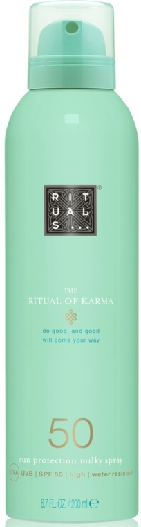 Przeciwsłoneczne mleczko w sprayu do ciała - Rituals The Ritual of Karma Sun Protection Milky Spray 50 — Zdjęcie N1