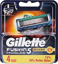 Wymienne wkłady do maszynki, 4 szt. - Gillette Fusion ProGlide Power — Zdjęcie N1