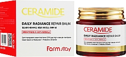 Rozjaśniający krem-balsam do twarzy z ceramidami - FarmStay Ceramide Daily Radiance Repair Balm — Zdjęcie N2