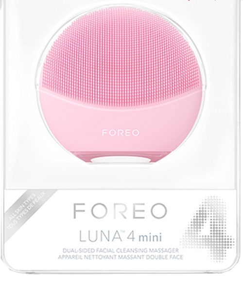 Urządzenie do oczyszczania twarzy - Foreo Luna 4 Mini Dual-Sided Facial Cleansing Massager Pearl Pink — Zdjęcie N4