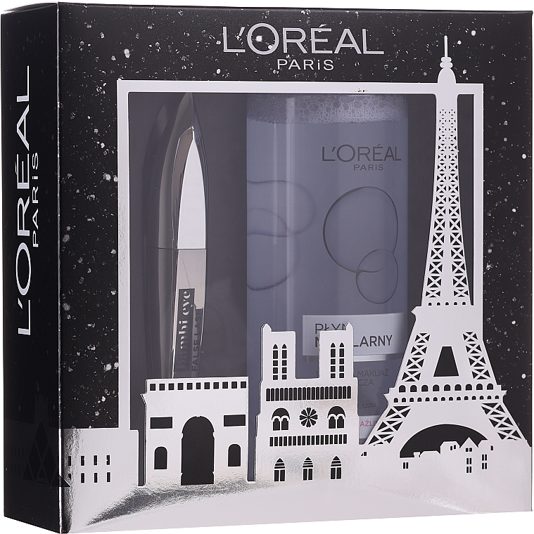 Zestaw - L'Oreal Paris Make-up Set (mascara 8,9 ml + mic/water 400 ml) — Zdjęcie N1
