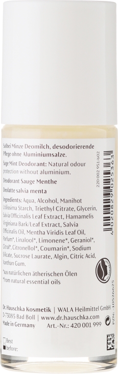 Dezodorant w kulce Mięta i szałwia - Dr Hauschka Sage Mint Deodorant — Zdjęcie N2
