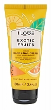 Krem do rąk - I Love Scents Exotic Fruit Hand And Nail Cream — Zdjęcie N1