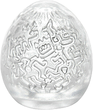 Jednorazowy intymny masażer Jajko - Tenga Keith Haring Party Egg — Zdjęcie N2