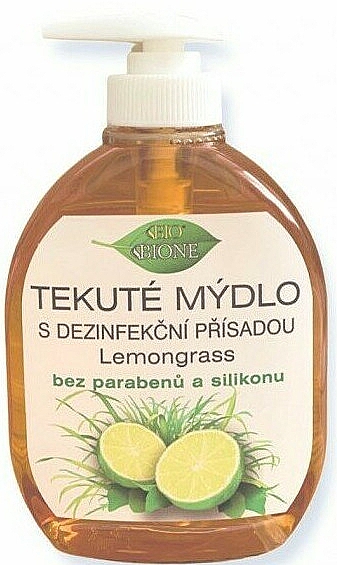 Mydło w płynie Trawa cytrynowa i limonka - Bione Cosmetics Lemongrass + Lime Liquid Soap — Zdjęcie N1