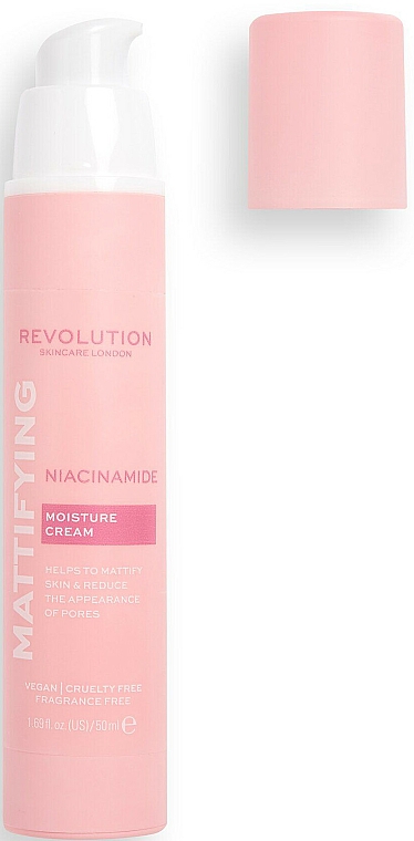 Matujący i nawilżający krem z niacynamidem - Revolution Skincare Niacinamide Mattifying Moisture Cream — Zdjęcie N3
