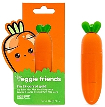 Balsam do ust z ekstraktem z marchwi - Mad Beauty Veggie Friends Carrot Lip Balm — Zdjęcie N1