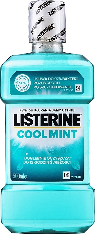 Miętowy płyn do płukania jamy ustnej chroniący dziąsła - Listerine Cool Mint — Zdjęcie N3