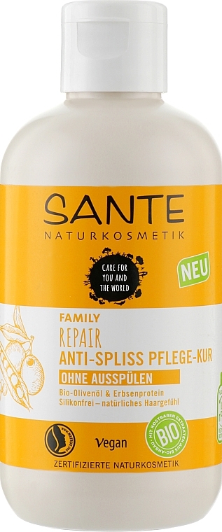 Odbudowujący lotion do włosów - Sante Repair Anti-Split-Intensive Hair Treatment Olive Oil & Pea Protein — Zdjęcie N1