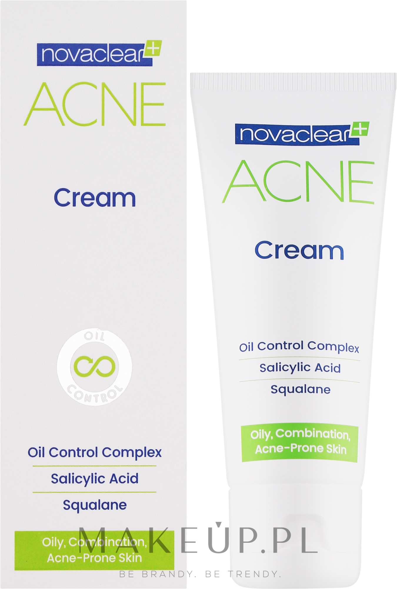 Matujący krem do twarzy - Novaclear Acne Cream — Zdjęcie 40 ml