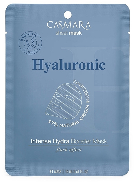 Maska-booster z kwasem hialuronowym - Casmara Hyaluronic Intense Hydra Booster Mask — Zdjęcie N1