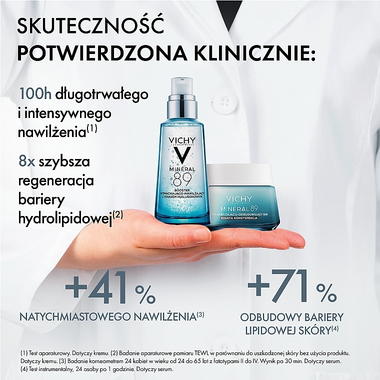 Zestaw do pielęgnacji twarzy - Vichy Mineral 89 (booster/50ml + cr/50ml) — Zdjęcie N5