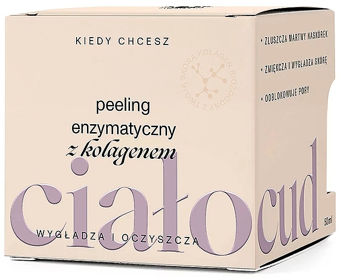 Peeling enzymatyczny z kolagenem do twarzy - Flagolie Cialocud Enzymatic Peeling With Collagen — Zdjęcie N2