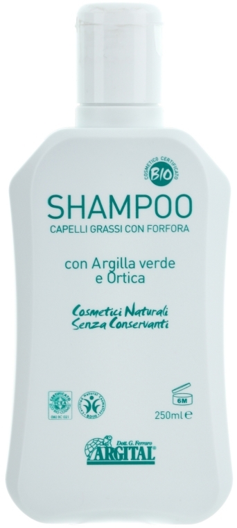 Przeciwłupieżowy szampon do tłustych włosów - Argital Shampoo For Greasy Hair And Anti-Dandruff — Zdjęcie N1
