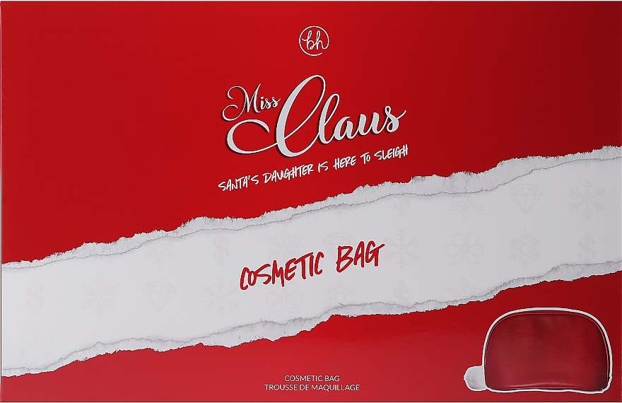 Czerwona kosmetyczka - BH Cosmetics Miss Claus Cosmetic Bag — Zdjęcie N1