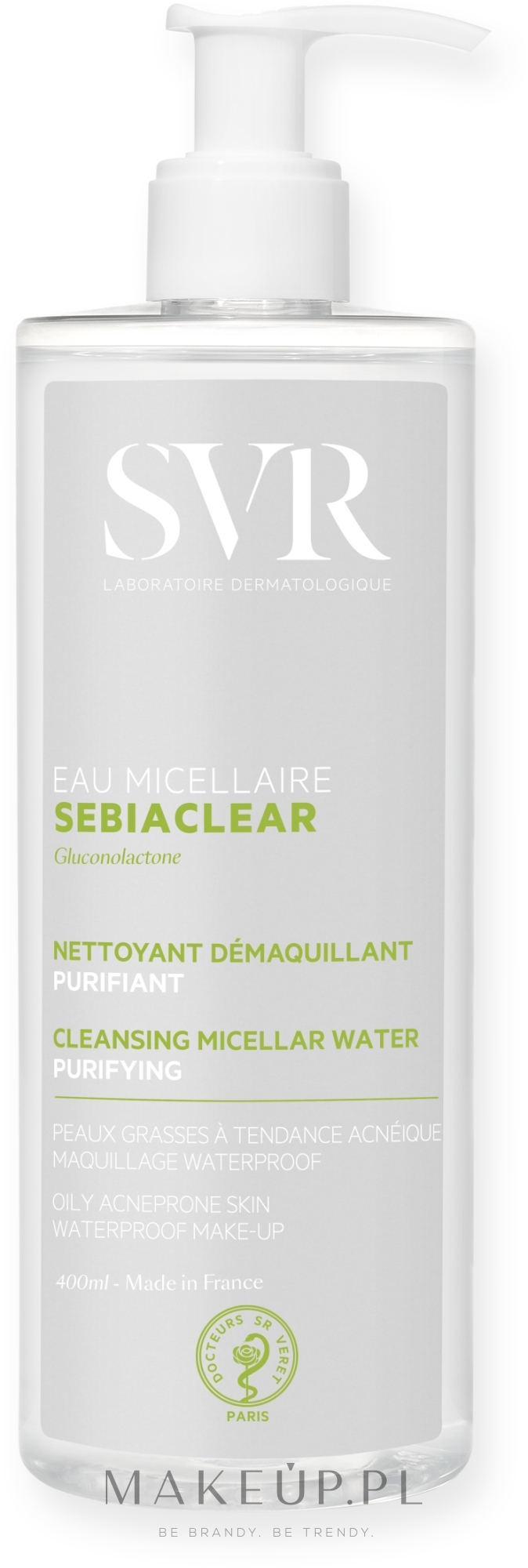 Oczyszczająca woda micelarna - SVR Sebiaclear Purifying Cleansing Water — Zdjęcie 400 ml
