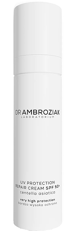 Rewitalizujący krem przeciwsłoneczny do twarzy - Dr Ambroziak Laboratorium Repair Cream SPF 50+ — Zdjęcie N1