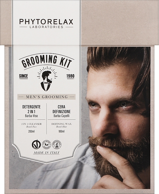 Zestaw - Phytorelax Laboratories Men's Grooming (f/gel/200ml + wax/100ml)  — Zdjęcie N1
