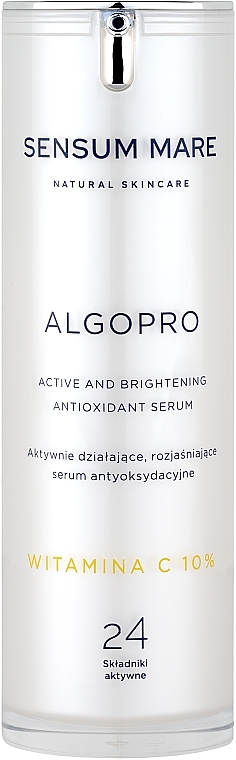 Rozjaśniające Serum Antyoksydacyjne 10% Witamina C - Sensum Mare Algopro C Active And Brightening Antioxidant Serum — Zdjęcie N1