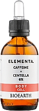 Духи, Парфюмерия, косметика Antycellulitowe serum do ciała na cellulit, Kofeina i centella 6% - Bioearth Elementa Caffeine Centella 6%