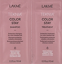 Zestaw próbek - Lakme Teknia Color Stay (sh/10ml + mask/10ml) — Zdjęcie N2