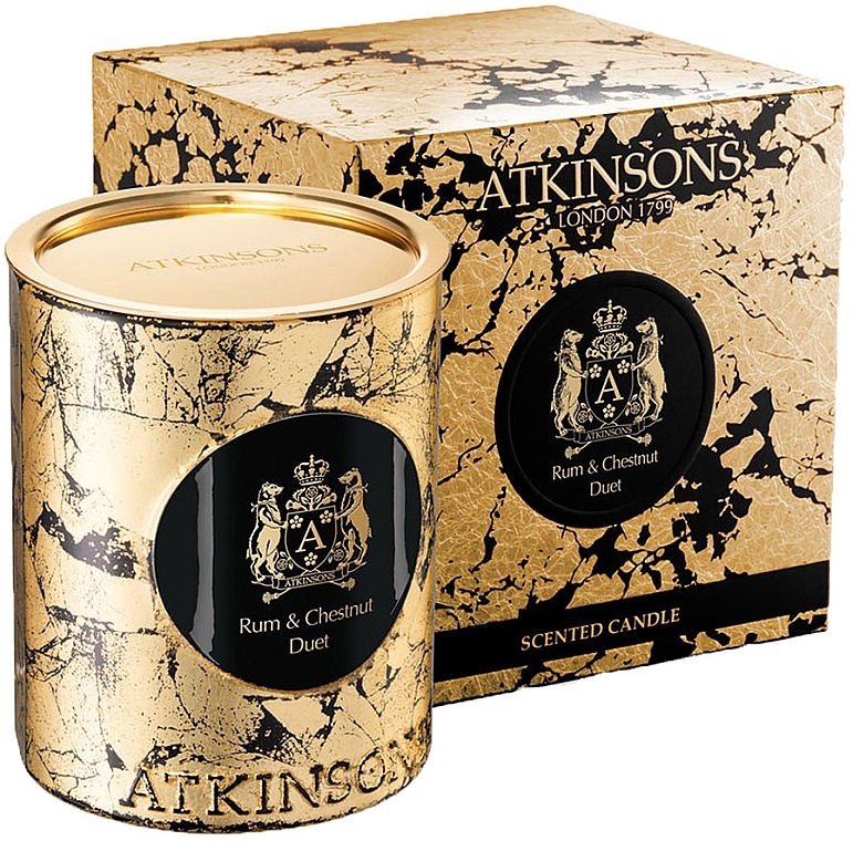 Atkinsons Rum and Chestnut Duet Candle — Zdjęcie N1