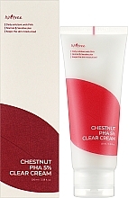 Krem złuszczający do twarzy z kwasem PHA - IsNtree Chestnut PHA 5% Clear Cream — Zdjęcie N2