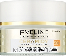 Aktywnie ujędrniający krem-lifting 50+ - Eveline Cosmetics Ceramidy & Niacynamid — Zdjęcie N1