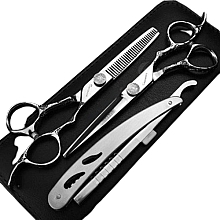 Kup Zestaw - Lewer (scissors/2pcs + case/1pc + razor/1pc) 