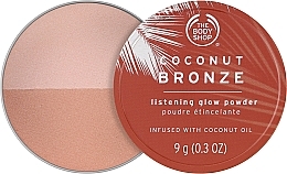 Brązujący puder do twarzy z efektem rozświetlenia - The Body Shop Coconut Bronze Glistening Glow Powder — Zdjęcie N1