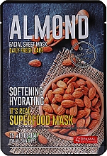 Maseczka do twarzy z wyciągiem z migdałów - Dermal It's Real Superfood Mask Almond — Zdjęcie N1