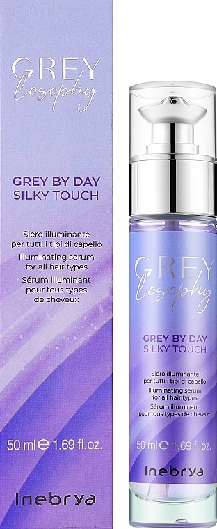 Serum nabłyszczające do każdego rodzaju włosów - Inebrya Grey By Day Silky Touch — Zdjęcie N2