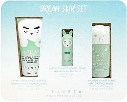 Zestaw - Inuwet Dream Skin Set (lip/balm/3.5g+h/cr/60ml+f/mask/30ml) — Zdjęcie N1