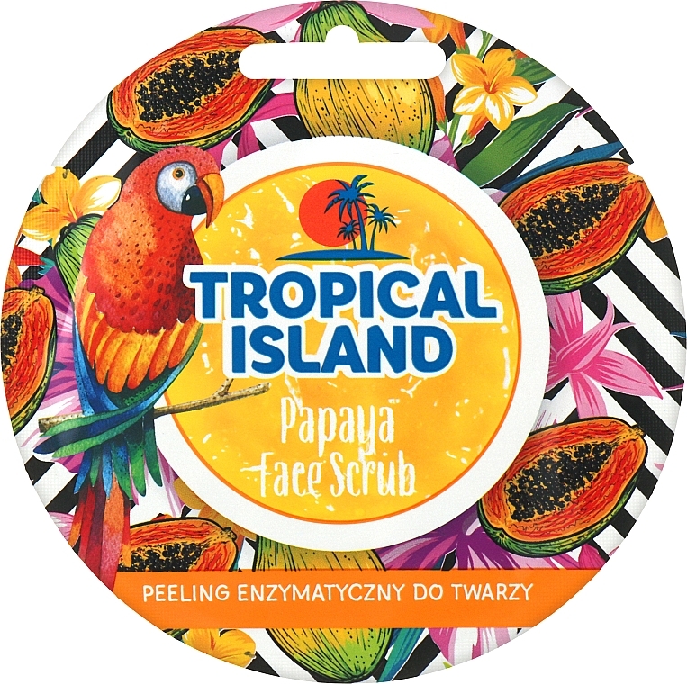 Peeling enzymatyczny do twarzy Papaja - Marion Tropical Island