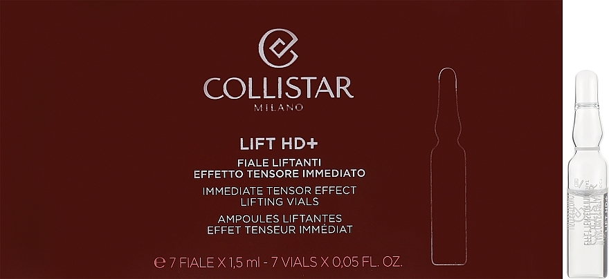 Natychmiastowe ampułki liftingujące do twarzy, szyi i dekoltu - Collistar Lift HD+ Immediate Tensor Effect Lifting Vials — Zdjęcie N1