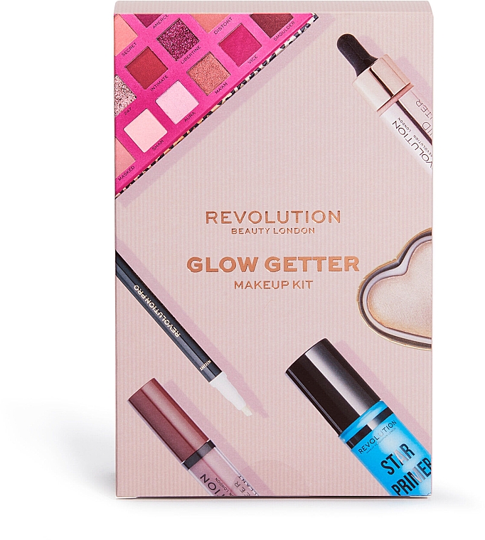 Zestaw, 6 produktów - Makeup Revolution Glow Getter Makeup Kit — Zdjęcie N2