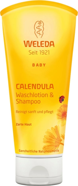 Szampon do ciała i włosów z wyciągiem z nagietka - Weleda Calendula Cleansing Lotion & Shampoo (miniprodukt) — Zdjęcie N1