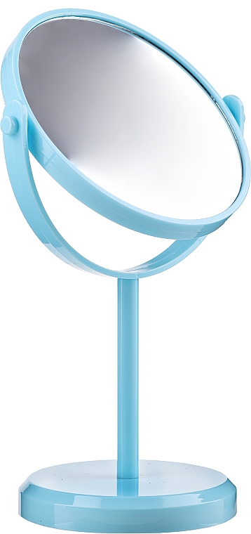 Lusterko kosmetyczne na nóżce 85703, błękitne - Top Choice Beauty Collection Mirror — Zdjęcie N1