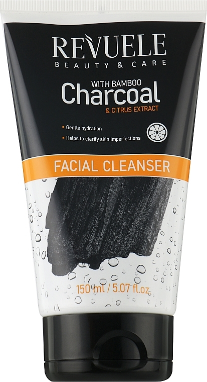 Oczyszczający żel do mycia twarzy z węglem bambusowym - Revuele Bamboo Charcoal Facial Cleanser — Zdjęcie N1