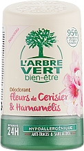 Dezodorant z wyciągiem z kwiatu wiśni i oczaru wirginijskiego - L'Arbre Vert Deodorant — Zdjęcie N1