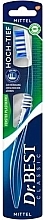 Kup Szczoteczka do zębów, średnio twarda, niebieska - Dr. Best Classic Toothbrush High-Low