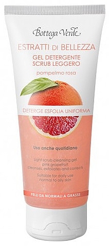 Żel do mycia z ekstraktem z różowego grejpfruta - Bottega Verde Beauty Extracts Pink Grapefruit Face Cleansing Gel  — Zdjęcie N1