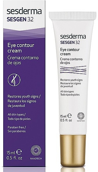 PREZENT!Krem poprawiający kontur oczu - SesDerma Laboratories Sesgen 32 Eye Contour Cream — Zdjęcie N1