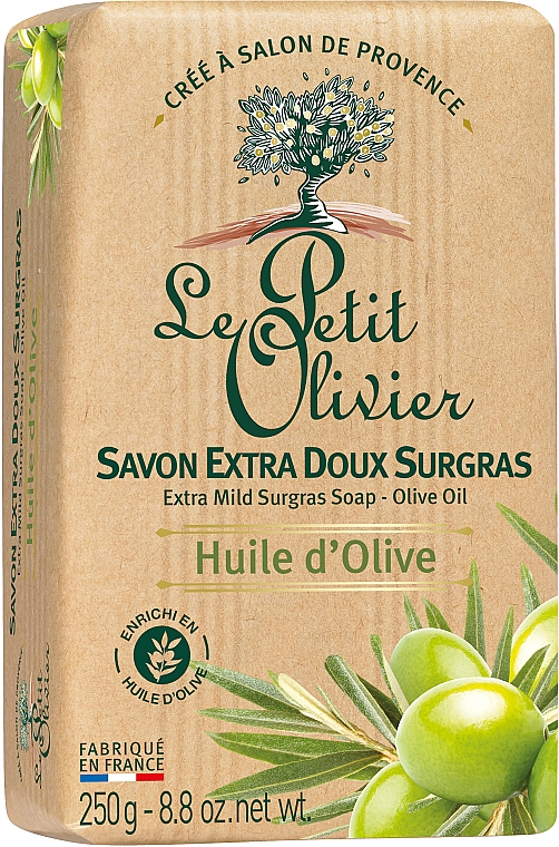 Delikatne mydło kosmetyczne Ekstrakt z oliwek - Le Petit Olivier Extra mild soap Olive oil — Zdjęcie N2