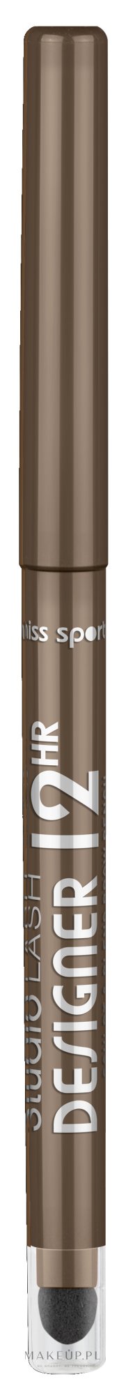Automatyczna kredka do brwi z gąbką - Miss Sporty Studio Lash Designer Brow Pencil 12HR — Zdjęcie 003